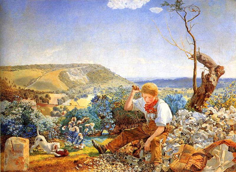 John Edward Brett The Stonebreaker, oil painting image